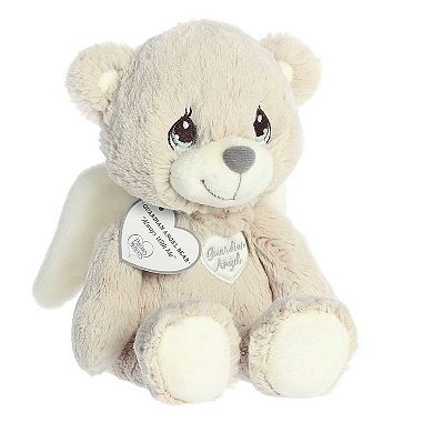 Aurora Medium Off-white Precious Moments 12" Guardian Angel Bear Inspirational Stuffed Animal