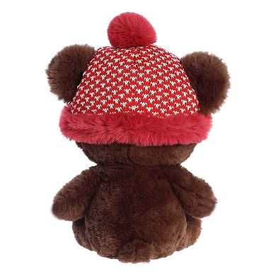 Aurora Large Brown Holiday 13" Baby Bear Barney Festive Stuffed Animal