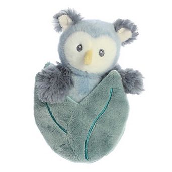 Ebba Small Blue Pocket Peekers 5.5" Ollie Owl Playful Baby Stuffed Animal