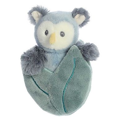 Ebba Small Blue Pocket Peekers 5.5" Ollie Owl Playful Baby Stuffed Animal
