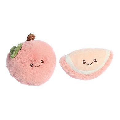 ebba Mini Pink Precious Produce Peach Rattle & Crinkle Set Adorable Baby Stuffed Animal
