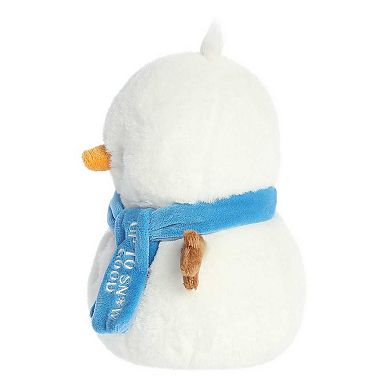 Aurora Medium White JUST SAYIN' 9.5" Up To Snow Good Festive Stuffed Animal