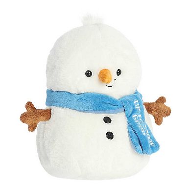 Aurora Medium White JUST SAYIN' 9.5" Up To Snow Good Festive Stuffed Animal