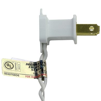 60 White LED Icicle Mini Christmas Lights - 5.75 ft White Wire