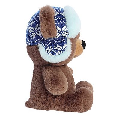 Aurora Large Brown Holiday 13" Baby Bear Bentley Festive Stuffed Animal