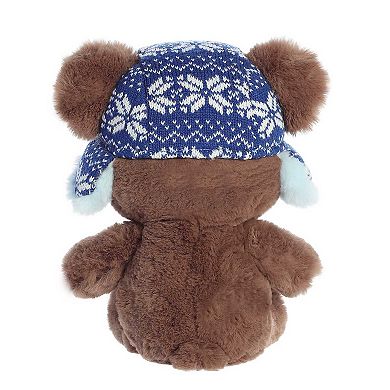 Aurora Large Brown Holiday 13" Baby Bear Bentley Festive Stuffed Animal