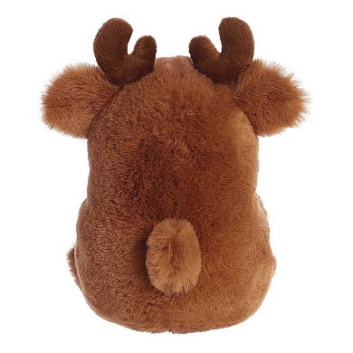 Aurora Small Brown Rolly Pet 5.5" Monty Moose Festive Stuffed Animal