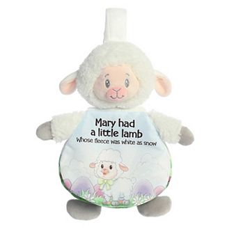ebba Small White Story Pals 9" Mary Had A Little Lamb Educational Baby Stuffed Animal