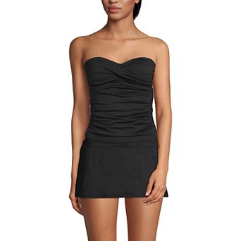 Women's Lands' End Bandeau Tankini Swimsuit Top
