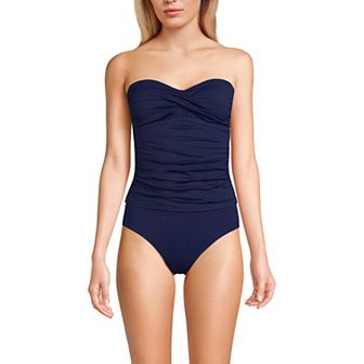 Women's Lands' End Bandeau Tankini Swimsuit Top