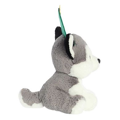 Aurora Medium Grey Holiday Holiday Cheer 11.5" Kody Husky Festive Stuffed Animal