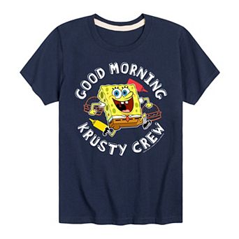 Boys 8-20 SpongeBob Krusty Crew Graphic Tee