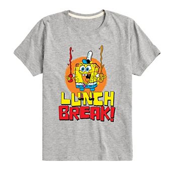 Boys 8-20 SpongeBob Lunch Break Graphic Tee