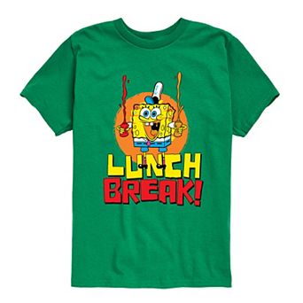 Boys 8-20 SpongeBob Lunch Break Graphic Tee