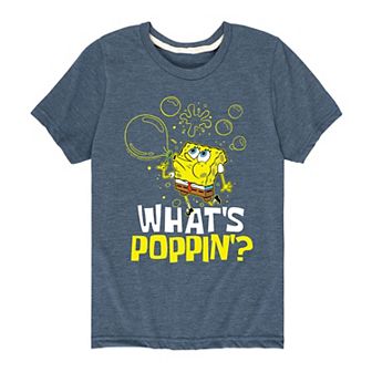 Boys 8-20 SpongeBob What's Poppin Graphic Tee