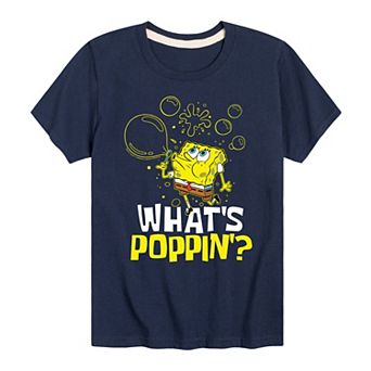 Boys 8-20 SpongeBob What's Poppin Graphic Tee