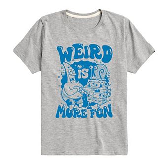 Boys 8-20 SpongeBob Weird Is More Fun Graphic Tee