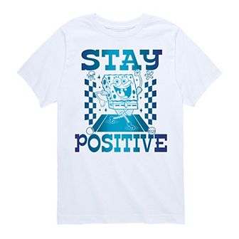 Boys 8-20 Spongebob Stay Positive Graphic Tee