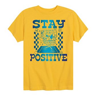 Boys 8-20 Spongebob Stay Positive Graphic Tee