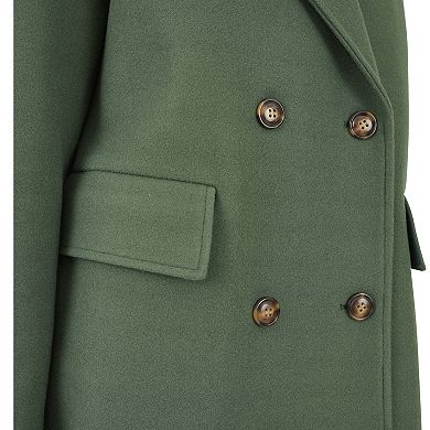 Women's Fleet Street Double Breasted Long Woven Coat