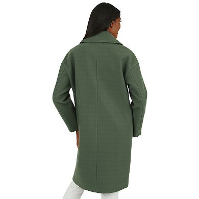 Women's Fleet Street Double Breasted Long Woven Coat