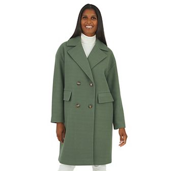 Women's Fleet Street Double Breasted Long Woven Coat
