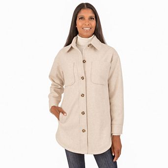 Women's Fleet Street Button Down Midweight Fleece Shirt Jacket