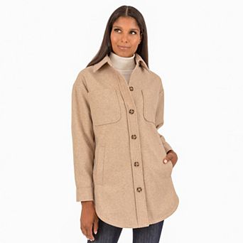 Women's Fleet Street Button Down Midweight Fleece Shirt Jacket