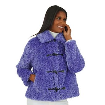 Women's Fleet Street Faux Fur Jacket with Toggle Closure