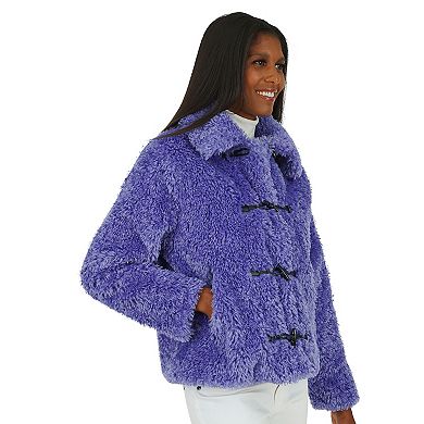 Women's Fleet Street Faux Fur Jacket with Toggle Closure