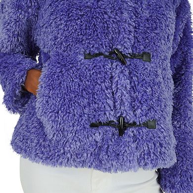 Women's Fleet Street Faux Fur Jacket with Toggle Closure