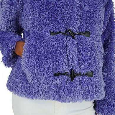 Women's Fleet Street Faux Fur Jacket with Toggle Closure