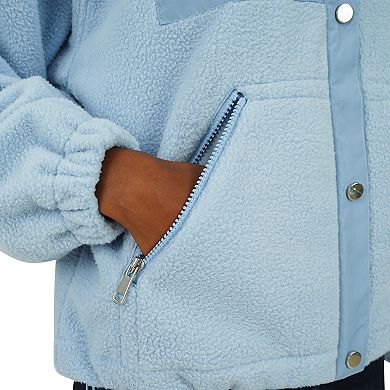 Women's Fleet Street Fleece Jacket with Snap Closure