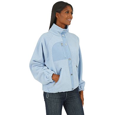 Women's Fleet Street Fleece Jacket with Snap Closure