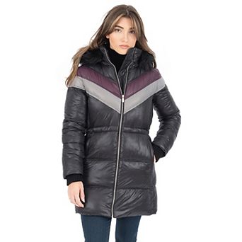 Women's Fleet Street Faux Fur Trimmed Hood Puffer Coat