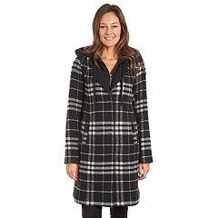 Fleet Street Ltd. Women's Faux Fur Button up Swing Coat, Brown, Small at   Women's Coats Shop