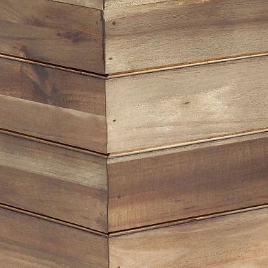 Sunnydaze 2-Piece Square Wood Planter Box with Liner