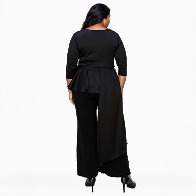 Plus Size Sanctuary Asymmetrical Peplum Top