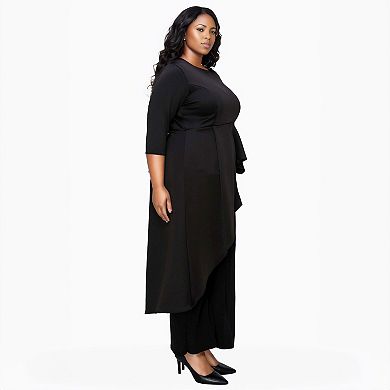 Plus Size Sanctuary Asymmetrical Peplum Top