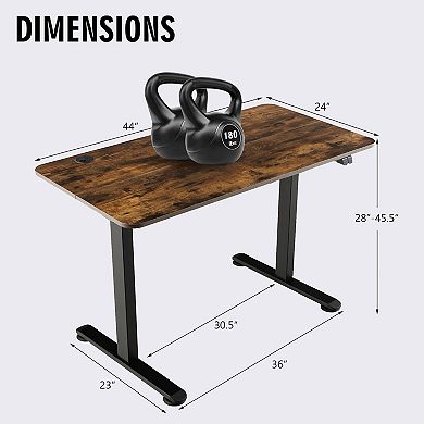 Electric Standing Desk Adjustable Stand up Computer Desk Anti-Collision