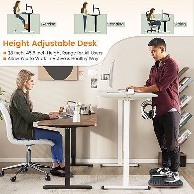 Electric Standing Desk Adjustable Stand up Computer Desk Anti-Collision