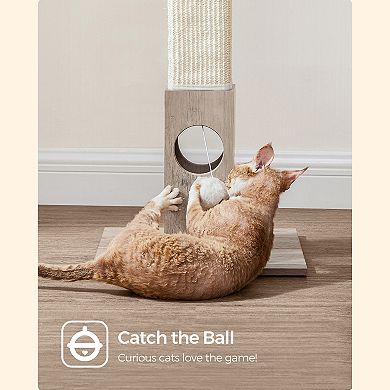 Cat Scratching Post, Cat Scratcher for Indoor Cats, Furniture Scratching Scratch Pole with Toy