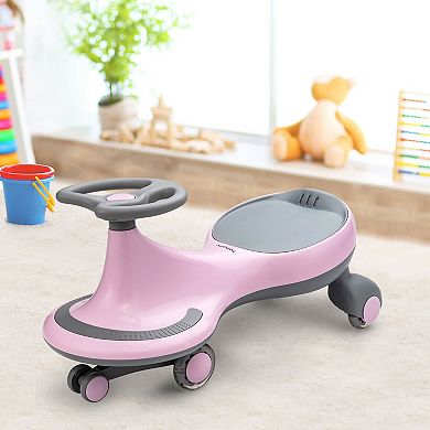 Wiggle Car Ride-on Toy with Flashing Wheels