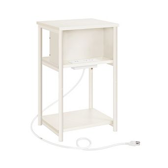 Plug-in Series Side Table Nightstand With Usb Ports And Outlets