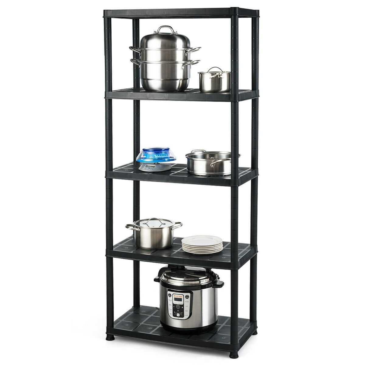 Heavy Duty 5-Shelf Metal Storage Rack Shelving Unit