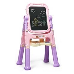 3-in-1 Kids Art Easel Double-Sided Tabletop Easel with Art Accessories