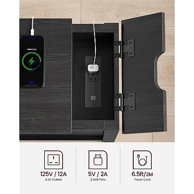 End Table With Usb Ports And Outlets
