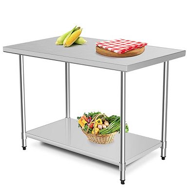 30 X 48 Inch Stainless Steel Table Commercial Kitchen Worktable