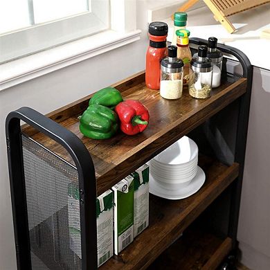 Slim Kitchen Cart For Narrow Spaces, Rolling Storage Cart