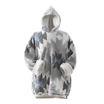 Coleman® Geometric Print Wearable Throw Blanket Hoodie